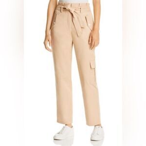 Notes Du Nord x Bloomingdale’s Mia trouser cargo Paperbag waist in tan 40/US 30W